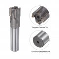 Uxcell Square Nose End Mill 25mm Cutting Dia Tungsten Carbide Tip 4 Straight Flutes Milling Cutter With 20mm Shank 2pcs