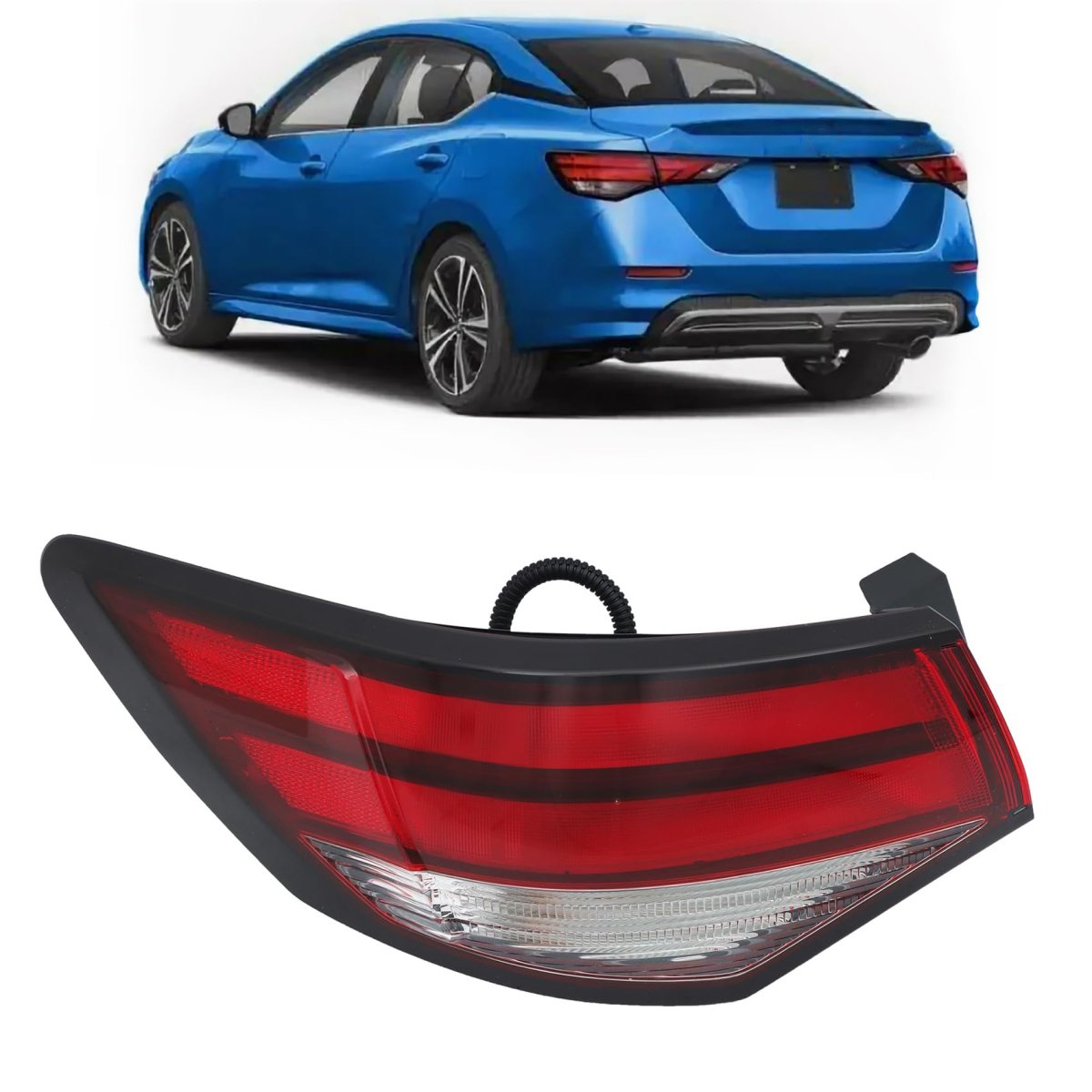 Left Side Outer Tail Light Replacement For Nissan Sentra 2021-2023 Rear Lamps Assembly 265556lb0a Ni2804121