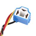 Dc 12v Universal H4 Car Light Socket Female Ceramic Headlight Wire Harness Adapter 4pcs