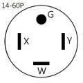 Parkworld 61957a Nema 14-60 Heavy Duty Industrial Adapter Cord 14-60p Male With Handle To 4 5-20r T-balde 5-15r Household Four
