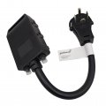 Parkworld 61957a Nema 14-60 Heavy Duty Industrial Adapter Cord 14-60p Male With Handle To 4 5-20r T-balde 5-15r Household Four
