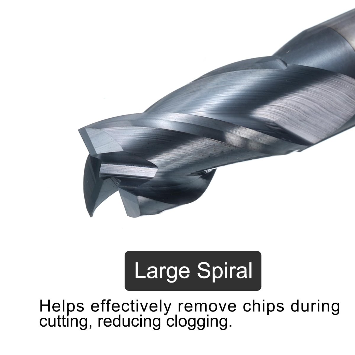 Carbide Square End Mill 7 16 Dia Tialn Coated 3 Flutes Milling Bit Cutter For Hardened Steel Stainless Alloy Metal Shank 1 Cut