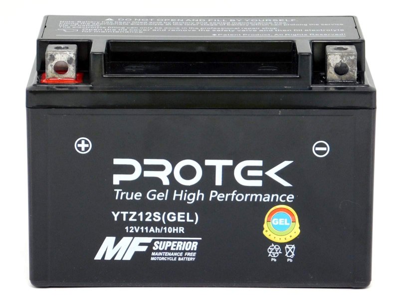 Protek Ytz12s Utz12s Ctz12s Etz12s 12v 11ah Sealed Agm Gel Type Battery Mf Factory Activated For 2002-2016 Honda Vfr800