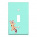 Leopard Gecko Plastic Wall Decor Toggle Light Switch Plate Cover 