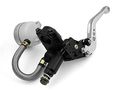 1 Pair Motor Motorcycle Cnc Billet Aluminum Extendable Folding Foldable Master Cylinder Front Brake Oil Fluid Reservoir Levers