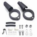 Httmt- Front Matte Black Turn Signal Relocation Kit Compatible With H-d Harle Fxd Dyna 2008-2017 P N Mt224-023-cd