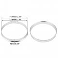X Autohaux 4pcs Od 73 1mm To Id 72 6mm Aluminum Alloy Car Hub Centric Rings Wheel Bore Center Spacer