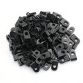 Baomain R-type Cable Clamp 1 8 Inch Black 100 Pack
