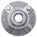 A-premium 2 X Rear Wheel Bearing And Hub Assembly With Abs Ring 4-lug Compatible Hyundai Accent 1997 1998 1999