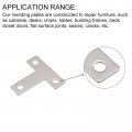 Uxcell T Shape Bracket 40x40x1mm Stainless Steel Flat Repair Plates For Joint Fastener Furniture Construction 24pcs With Screws