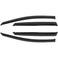 Side Window Deflectors 4 Piece For Toyota Venza 2008 To 2015 In Channel Rain Guards And Visors With Smoked Tint
