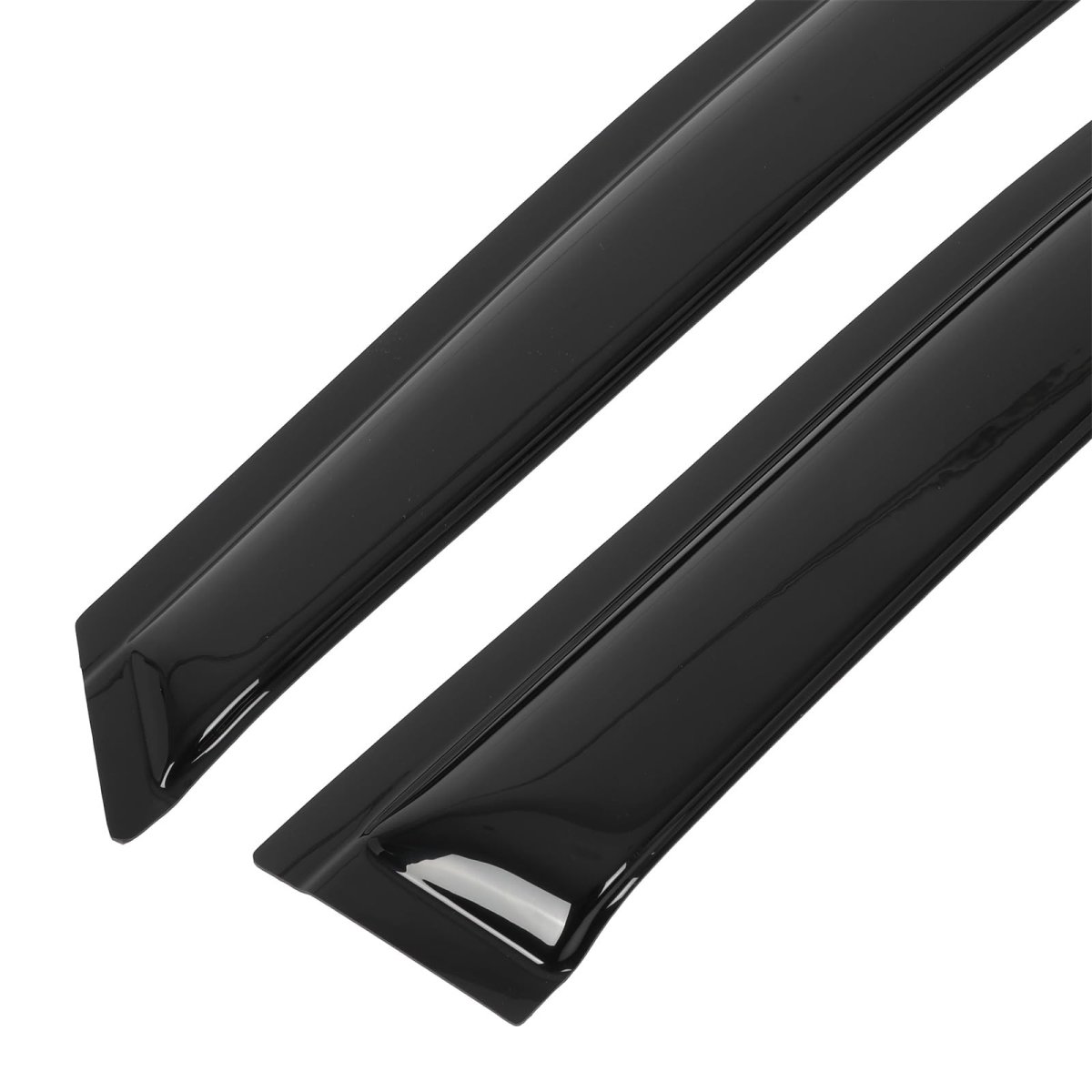 Side Window Deflectors 4 Piece For Toyota Venza 2008 To 2015 In Channel Rain Guards And Visors With Smoked Tint