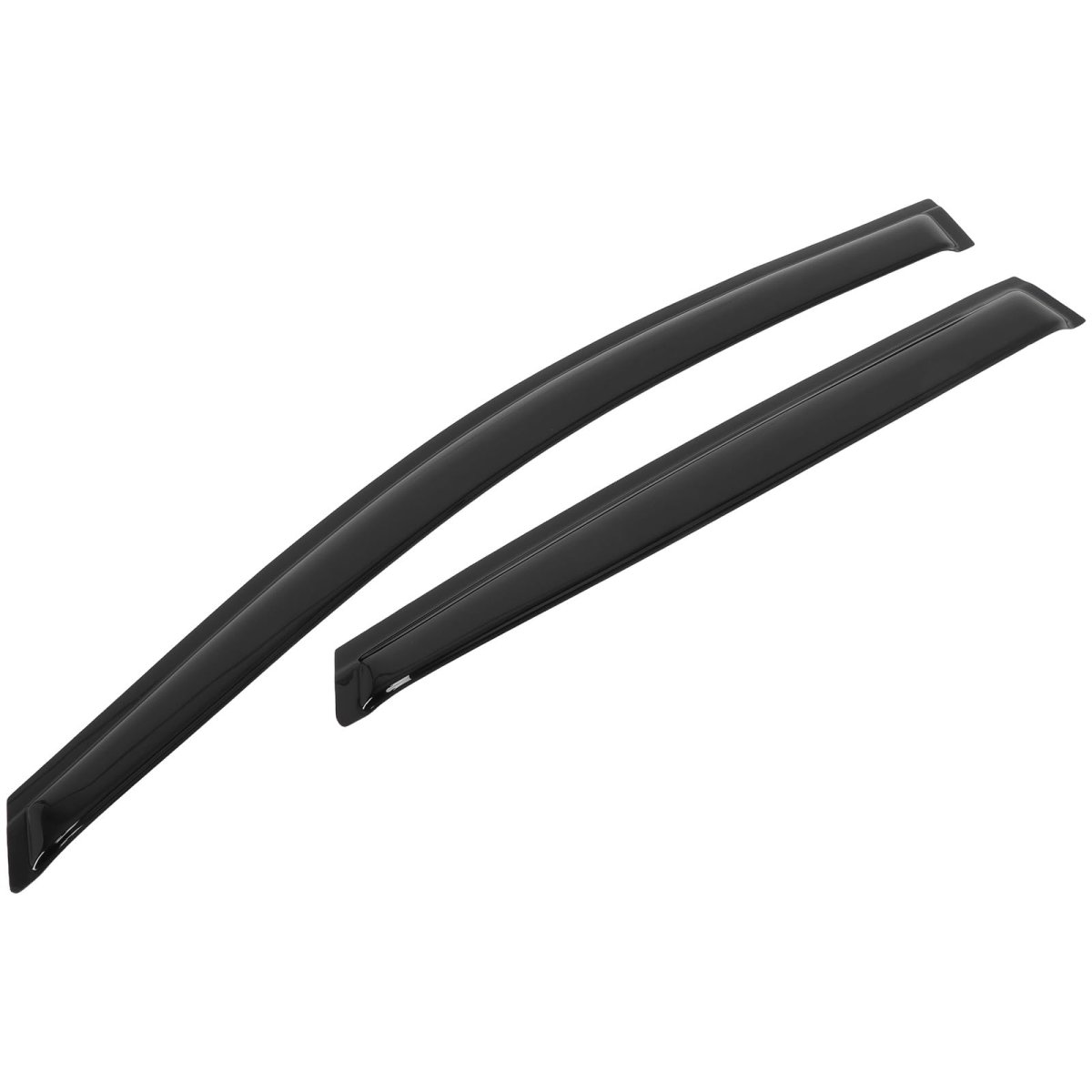 Side Window Deflectors 4 Piece For Toyota Venza 2008 To 2015 In Channel Rain Guards And Visors With Smoked Tint