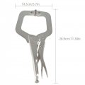 Gxywady 6 Pcs 11 Inch C-clamp Locking Pliers Standard Steel With Swivel Pad For Home Farm And Automotive