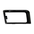Fog Light Bezel For Gmc Sierra 1500 2022 2023 2024 2025 Driver Side Front Painted Gloss Black Plastic Replacement Gm1038291 