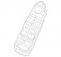 Genuine Mercedes-benz Window Switch 205-905-68-11-8r73 
