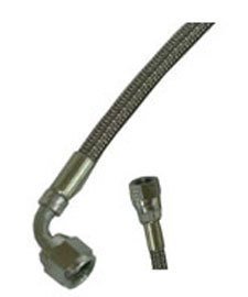 Brake Line 16 90 Degree -4an -4 An Inch Steel Braided Brakeline Imca Bryke Racing