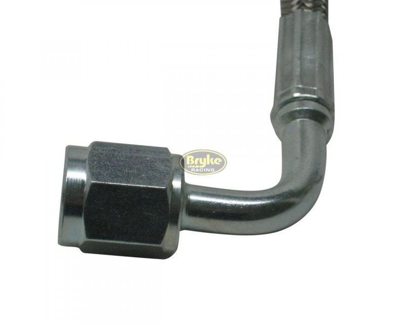 Brake Line 16 90 Degree -4an -4 An Inch Steel Braided Brakeline Imca Bryke Racing