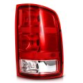 Taillight Assembly For Gmc Sierra 1500 2008 2013 Red Lens Halogen Rear Tail Light Pair Waterproof Chrome Exterior Finish 