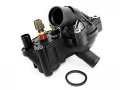 Engine Coolant Thermostat And Housing Assembly Compatible With 1997-2001 Ford Explorer With Thread In Style Ect Sensors Up To 7