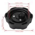 Fuel Tank Cap Black Abs 50mm Universal Gas Cover Replacement For 50cc 70cc 90cc 110cc 125cc Atv