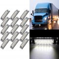 15pcs Clear 12 Led Clearance Indicators Lights 