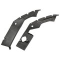 2pcs Engine Bay Side Panel Covers With Screw For Honda Civic 10th Gen 2016-2020 Long Version Left And Right Sides 
