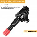 Ignition Coil Pack Spark Plug Fit For 2007 2008 Honda 1 5l 5 L4 Hatchback Base Dx Ex Sport Uf581 Set Of 4