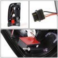Auto Dynasty Pair Of Black Housing Smoke Lens C-shape Led Bar Brake Tail Lights Lamps Compatible With Dodge Ram 1500 2500 3500