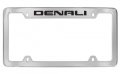 Gmc Denali Chrome Plated Metal Top Engraved License Plate Frame Holder 