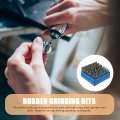 Polishing Head 100pcs Buffing Wheels Sesame Grinding Mandrel Drill Bits Rotary Tools Cattlehide Rubber
