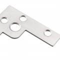 Uxcell Flat Angle Bracket Plate L Shape Repair Joining Support Brace 40mmx40mm Silver Tone 10pcs