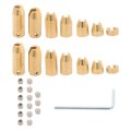 Motorcycle 14 Pack Reusable Brass Weights Wheel Spoke Balance Kit Replacement For Supermoto Dual Sport Cruiser Vintage Dirt 