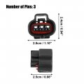 X Autohaux 1 Set 3 Pin Map Turbo Sensor Connector Adapter Plug Clip Kit Replacement For Toyota