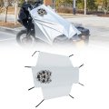 Dream Apparel Motorcycle Seat Cover Sun Shade Waterproof Outdoor Rain Dust Protection Universal Fit Heavy Duty Windproof 