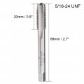 Uxcell Machine Tap 5 16-24 Unf 2b Class High Speed Steel Screw Thread Threading Milling Taps Tapping Tool