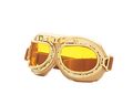 Crg Sports Vintage Aviator Pilot Style Motorcycle Cruiser Scooter Goggle T08 T08gyg Parent Gold Frame Yellow Lens 
