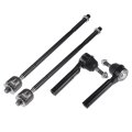 4pcs Front Inner Outer Tie Rod Ends Kit Suspension Steering End For Chrysler Town Country Dodge Grand Caravan Volkswagen Routan 