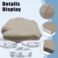 Microfiber Leather Seat Covers For Toyota Tundra Sequoia Sr5 Limited 2007 2013 Driver And Passenger Bottom Top Sand Beige Tan