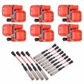 Ena Set Of 6 Red Ignition Coil With Wire For Mercedes-benz Crossfire C240 80 C32 20 Clk320 E320 Ml320 Ml350 Slk320 2 6l 2 8l 3 