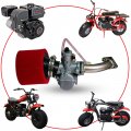 Jmchstore Vm22 Carburator W Curved Manifold Racing Performance Slide Intake Pipe Carb Kit For Predator 212cc Gx200 Coleman Baja
