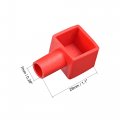 Uxcell Battery Terminal Insulating Rubber Protector Covers Square For 7mm 14mm Cable Red Black 2 Pairs