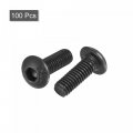 Uxcell M3x8mm Hex Socket Button Head Cap Bolts Screws Alloy Steel 100pcs
