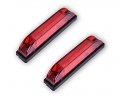 Led Bar Light 2 Pack Red Heavy Duty Waterproof 12 Vdc Lamp Side Marker Convenience 4 Length 