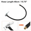 40cm Tire Inflator Extension Hose With Portable Inflatable Pump Connector Chuck Locking Air Tube Valve Connection Pipe For Car