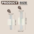 2 Pack Bifold Door Hardware Bi-fold Sliding Closet Repair Kit Included Spring Clip For Folding Doors