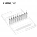 Uxcell Pcb Drill Bits 0 7mm Tungsten Carbide Rotary Tool Jewelry Cnc Engraving Print Circuit Board Micro 1 8 Inch Shank 2 Set