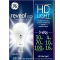 Ge Lighting Reveal Hd Led 3-way 16-watt 100-watt Replacement 1140-lumen Light Bulb With Medium Base 1-pack