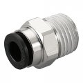 Baomain Fitting 1 4 Pt Male Thread 6mm Push In Joint Pc6-02 Pneumatic Quick Connector Pack Of 10