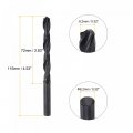 Uxcell 6542 High Speed Steel Straight Shank Twist Jobber Drill Bit Fully Ground Black Oxide Bits 8 2mm Diameter 115mm Total